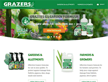 Tablet Screenshot of grazers.co.uk